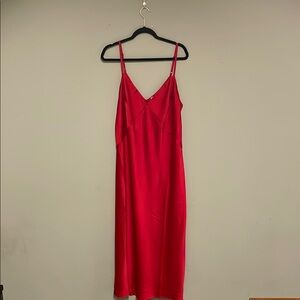NWT A New Day Red Satin Slip Dress – XXL